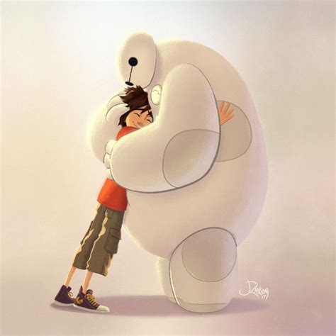 hiro hamada x baymax|baymax hugging hiro.